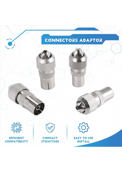 10PCS (5 x Erkek, 5 x Dişi) Tv Hava Koaksiyel Kablo Konektörleri Adaptörü (Yurt Dışından) fırsatları