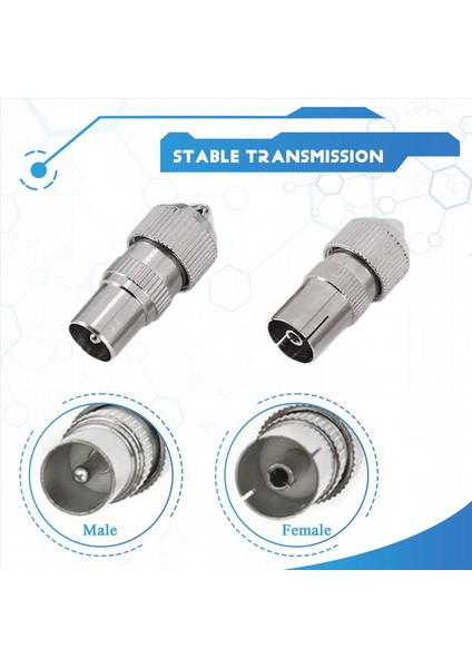 10PCS (5 x Erkek, 5 x Dişi) Tv Hava Koaksiyel Kablo Konektörleri Adaptörü (Yurt Dışından) indirimleri
