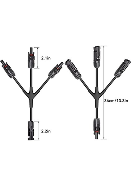 Y Banlı Konnecters Güneş Paneli Paralel Adaptör 1 Çifti Ayırıcı Güneş Kablo Tel Fiş Takım Kiti Güneş Paneli Için (Yurt Dışından) fiyatları