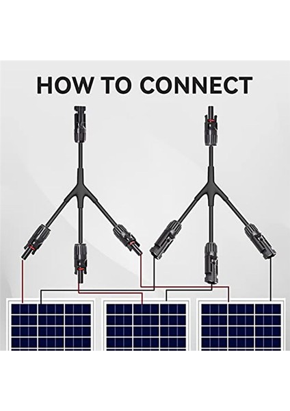 Y Banlı Konnecters Güneş Paneli Paralel Adaptör 1 Çifti Ayırıcı Güneş Kablo Tel Fiş Takım Kiti Güneş Paneli Için (Yurt Dışından) modelleri