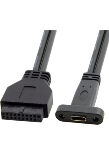 Tek Bağlantı Noktası USB 3.1 Tip C Usb-C Dişi-Usb 3.0 Anakart 19PIN Başlık Kablosu 50CM (Yurt Dışından) fırsatları