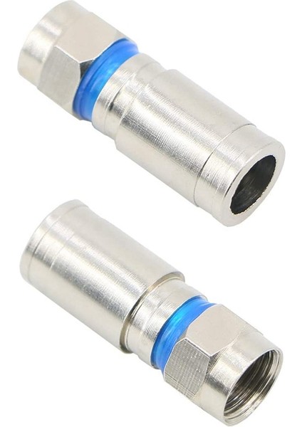 Sıkıştırma Rg6 F Konektör Koaksiyel Koaksiyel Adaptör Fişi Uydu ve Kablolu Tv (50 Paket) (Yurt Dışından) modelleri