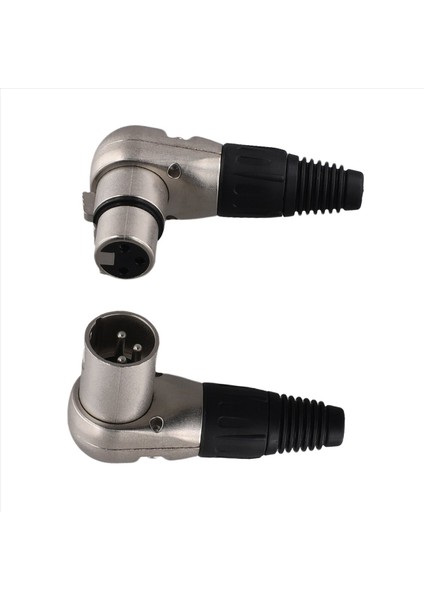 1paır 3 Pın Xlr Erkek Kadın Jack Konnektörü Mikrofon Kablosu Dik Açısı 90 Derece Ses Tel Konektörü Hoparlör Sistemleri Için (Yurt Dışından) fiyatları