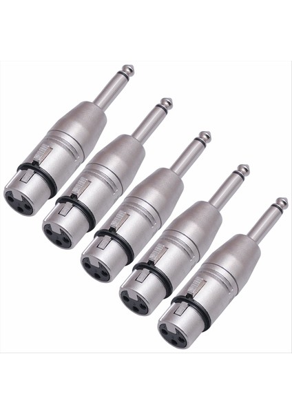 5 Adet Dengesiz Xlr Dişi - 1/4 Inç Mono Mono Fik Kablo Adaptörü 6.35MM Erkek - Xlr Mikserler Için Mikrofonlar, Mikrofonlar (Yurt Dışından) fiyatları
