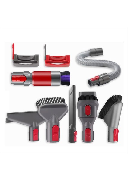Dyson V7 V8 V10 V11 V15 Elektrikli El Süpürgesi Aksesuarları Teleskopik Çubuk Uzatma Tüpü Aracı Fırça Seti (Yurt Dışından)