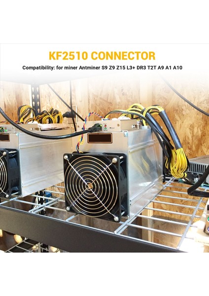 50PCS KF2510 Konektör 2.54MM Erkek Pim Başlığı 4pin Asıc Miner Antminer S9 Z9 Z15 L3+ Dr3 T2T A9 A1 A10 (Yurt Dışından) fırsatları