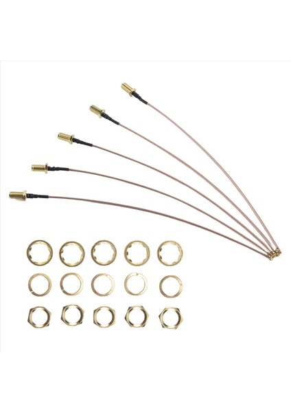 5 Pcs Sma Konektör Kablosu Kadın Ufl/u.fl/ıpx/ıpex Rf Veya Konektör Koaksiyel Adaptör Montajı RG178 Pigtail Kablosu (Yurt Dışından) modelleri