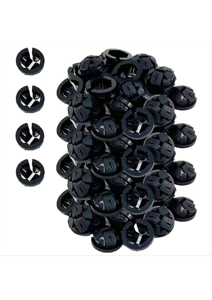 3/8-1/2in, Push-Fit Yığın Konnektörü Nm Kablo Konnektörü Elektrikli Kanal Takımı 1/2 Inç Nakavt Deliği, 120PCS, Siyah (Yurt Dışından)