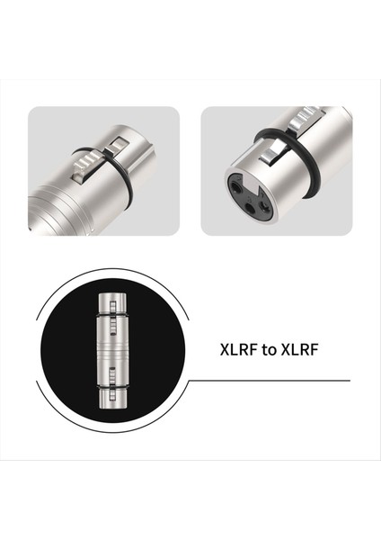 2 Paket Xlr Dişi Ila Dişi, 3 Pin Xlr Dişi - 3 Pin Xlr Dişi Cinsiyet Değiştirici Mikrofon, Stereo, Mixerr Için (Yurt Dışından) indirimleri