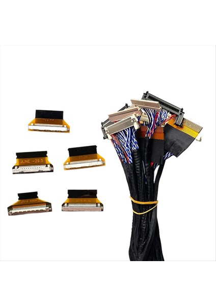 21PCS Lvds 5 Pcs Kablo Adaptörü 10-65 Inç Ekranlı Kablo Kiti Onarım Fpc Ekran Test Cihazı (Yurt Dışından)