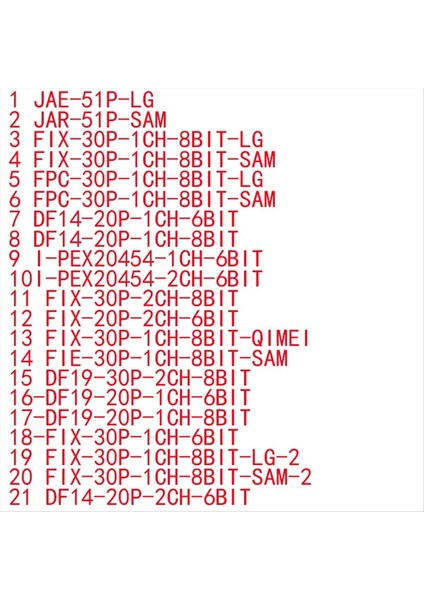 21PCS Lvds 5 Pcs Kablo Adaptörü 10-65 Inç Ekranlı Kablo Kiti Onarım Fpc Ekran Test Cihazı (Yurt Dışından) fırsatları