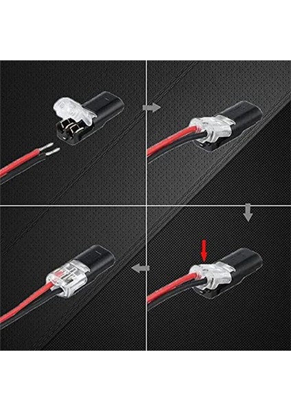 50PCS Kilitli Toka, Düşük Voltajlı Tel Konektörleri ile Çift Telli Itme Konnektörü, Tel Sıyırma Gerekmez (Yurt Dışından) fiyatları