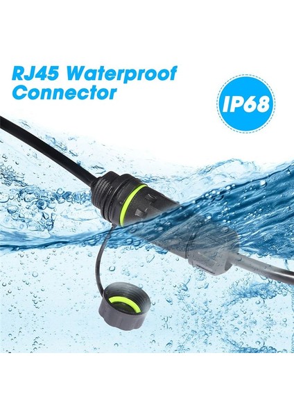 Yxy RJ45 Docking Konnektörü Ethernet Ağ Paneli Montaj Su Geçirmez IP68 Başlığı Açık Mekan Geniş Bant Ağ Kablosu Genişletici (Yurt Dışından) fırsatları