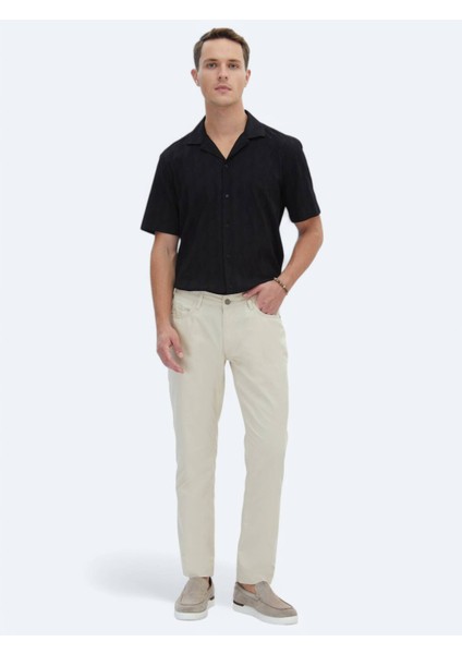 Bej Denim Slim Fit Casual Pamuk Karışımlı Pantolon indirimleri