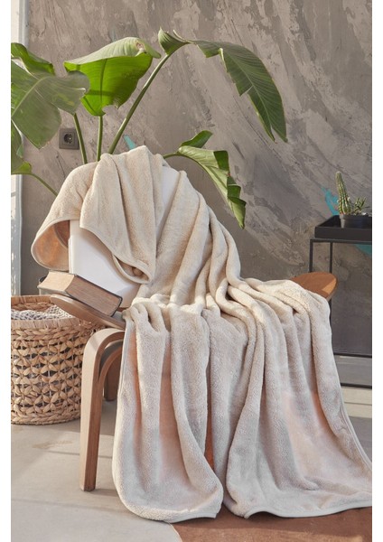 Deluxe Wellsoft Tv Battaniyesi Bej Tek Kişilik Battaniye 150X200 cm modelleri