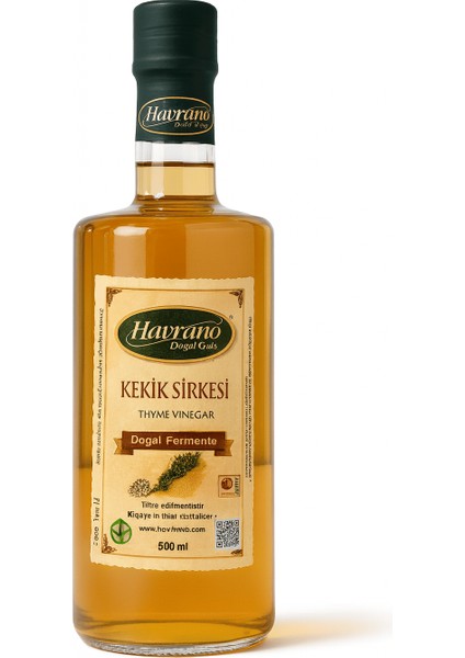 %100 Doğal Fermente Kekik Sirkesi 500Ml fiyatları