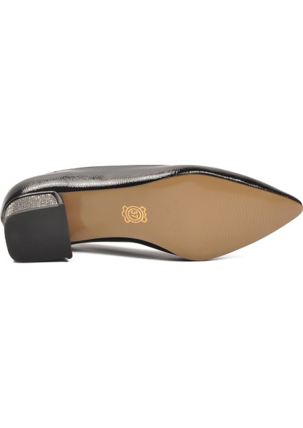 Siyah Kırışık Taş Işlemeli Kadın Abiye Ayakkabı 357180 Z indirimleri