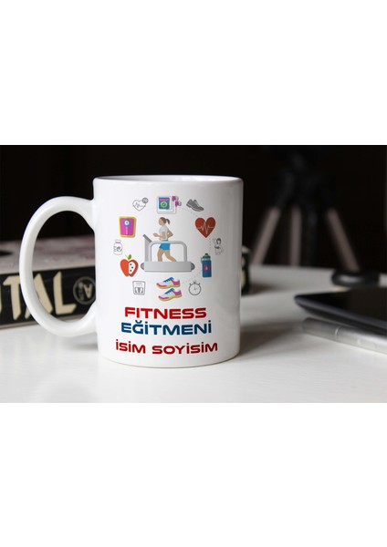 Fitness Eğitmeni Temalı Porselen Kupa Bardak,hediyelik,yüksek Kalite,meslekler Temalı
