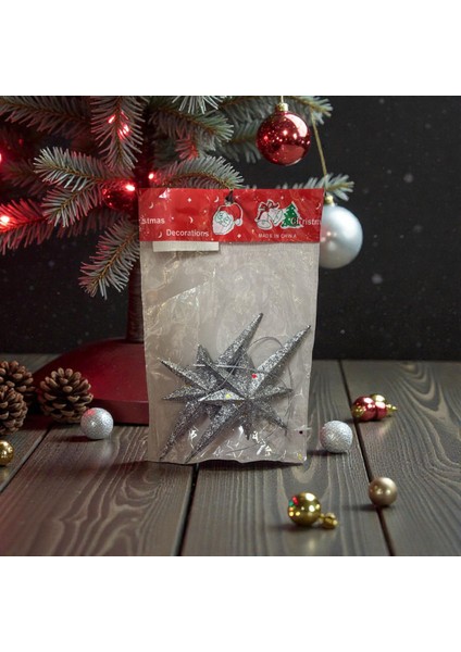 2li Yıldız Yılbaşı Ağacı Süsü
