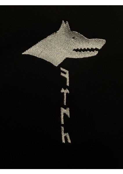 3 Iplik Şardonlu Göktürk Kurt Nakış Işlemeli Premium Kadın Sweatshirt modelleri