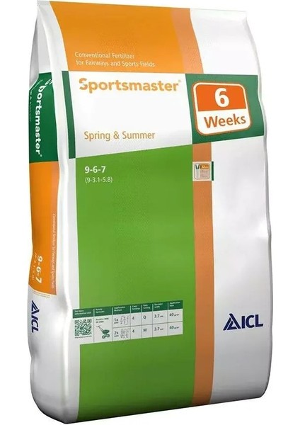 Sportsmaster 9-6-7 Çim Gübresi – Dengeli Mevsim Bakımı (5 Kg)