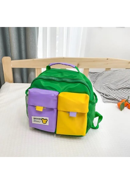 Çocuklar Için Çocuk Sırt Çantaları Çocuk Çanta Şık Tuval Çanta Toddler Sırt Çantası Okul Çantası Ana Çocuk Çantaları Kız Mochila Infantilcolor: Yeşil/beden: Bir Beden (Yurt Dışından)