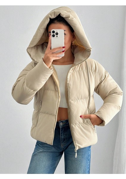Kadın Kapüşonlu Şişme Mont indirimleri