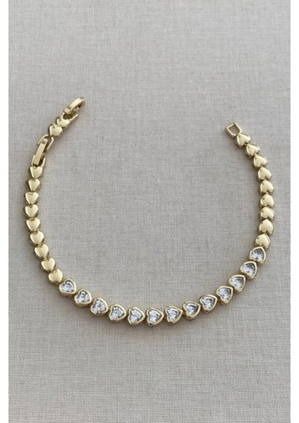 Luxe Romance Kuyumcu Işçiliği 14K Altın Kaplama Premium Seri Kadın Çelik Bileklik Altın fiyatları