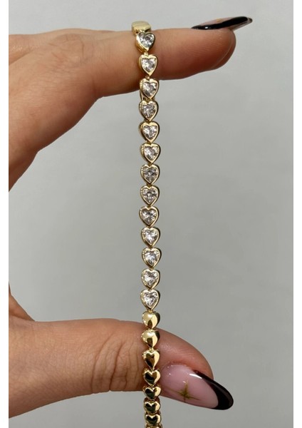 Luxe Romance Kuyumcu Işçiliği 14K Altın Kaplama Premium Seri Kadın Çelik Bileklik Altın indirimleri