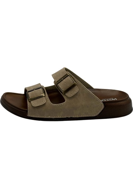 Deri Çift Bant Anatomik Erkek Terlik fiyatları