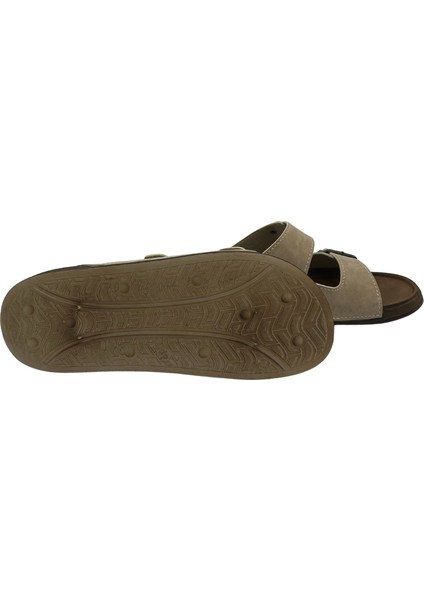 Deri Çift Bant Anatomik Erkek Terlik modelleri