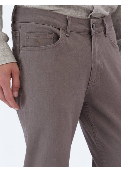 Vizon Slim Fit Denim Pamuk Karışımlı Pantolon