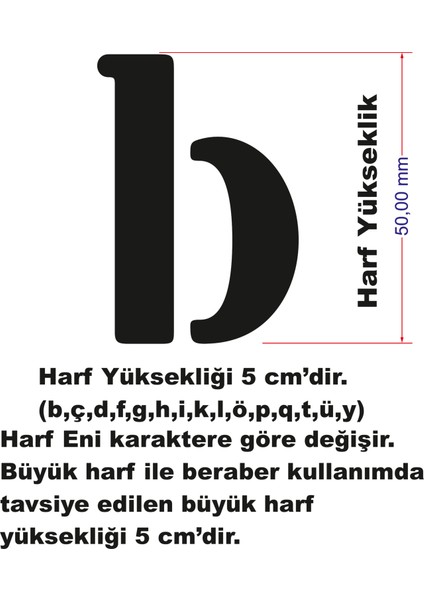 Stencil Harf Boyama Şablonu X066 fırsatları
