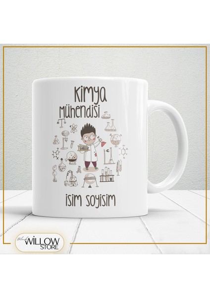 Kimya Mühendisi Temalı Porselen Kupa Bardak,hediyelik,yüksek Kalite,meslekler Temalı