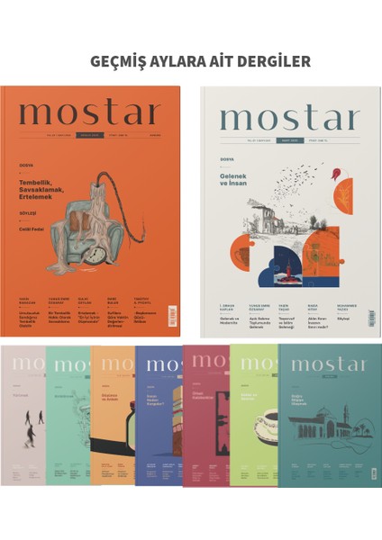 Mostar Aylık Kültür ve Aktüalite Dergisi - 12 aylık Posta aboneliği fiyatları
