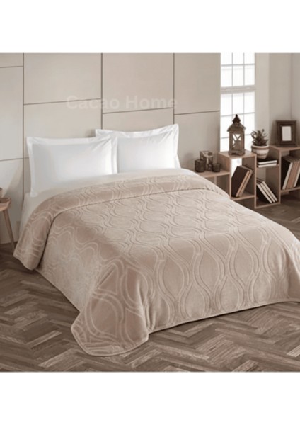 Kristal Tek Kişilik Kalın Kabartma Emboss Battaniye