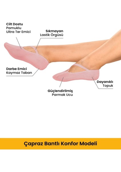 Profesyonel Pilates Yoga Kaydırmaz Silikonlu Çorap modelleri