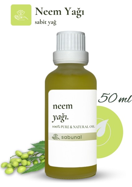 Neem Yağı 50 ml - Doğal Cilt ve Saç Bakım Yağı