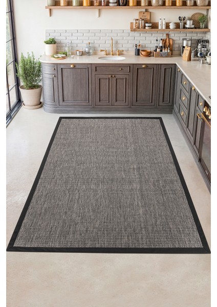 Dokuma Şerit Sisal Kolay Temizlenir Mutfak Antre Oturma Odası Kumaş Bordürlü Özel Halı