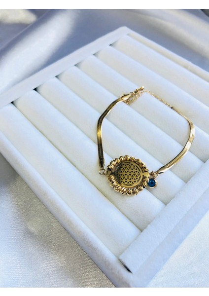 Dorika Taşlı Italyan Zincir Bileklik