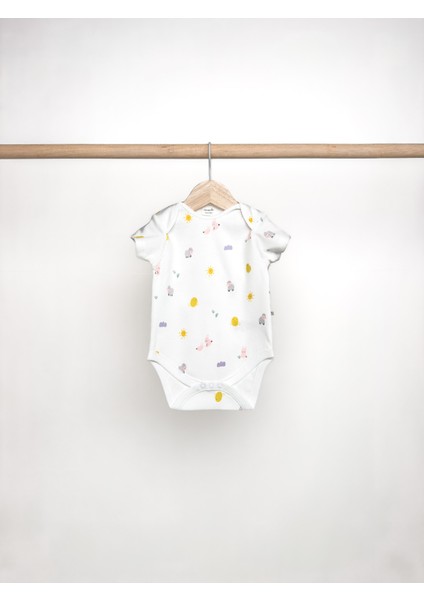 Yarım Kol Kız Bebek Çıtçıtlı Body 3\'lü Set modelleri