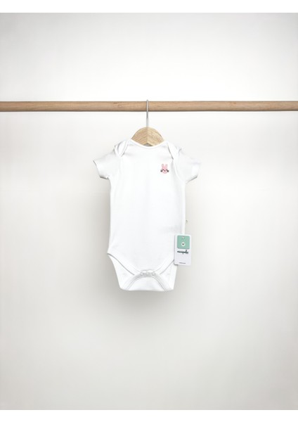 Yarım Kol Kız Bebek Çıtçıtlı Body 3\'lü Set fırsatları