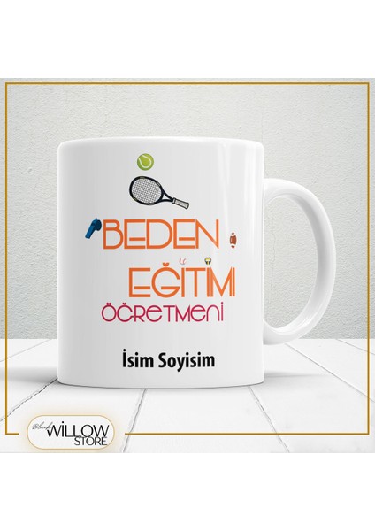 Beden Eğitimi Öğretmeni Temalı Porselen Kupa Bardak,hediyelik,yüksek Kalite,meslekler Temalı