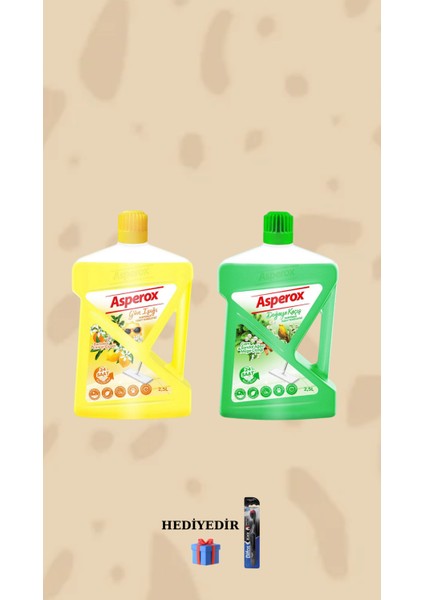 Portakal&limon Çiçeği 2500 ml ve Çam Sandal Ağacı &müge Çiçeği 2500 ml Yüzey Temizleyici Hediyeli