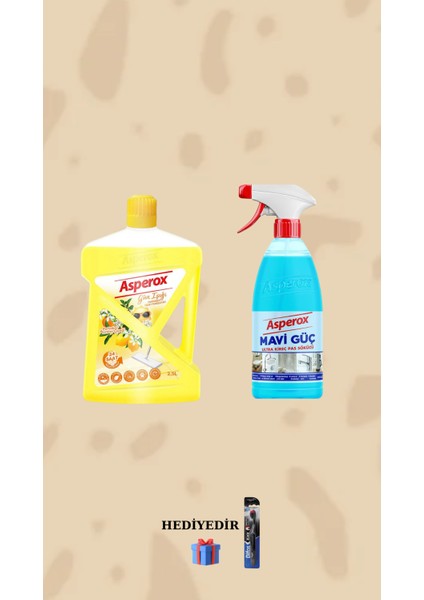 Portakal&limon Çiçeği 2500 ml Yüzey Temizleyici ve Mavi Güç 650 ml Hediyeli