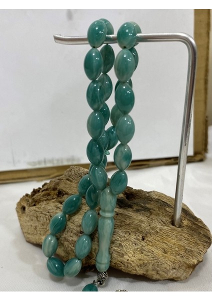 Kehribar Mavi Renkli Tespih