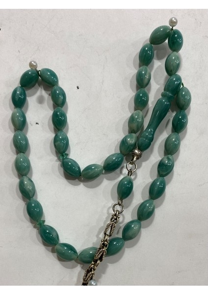 Kehribar Mavi Renkli Tespih modelleri