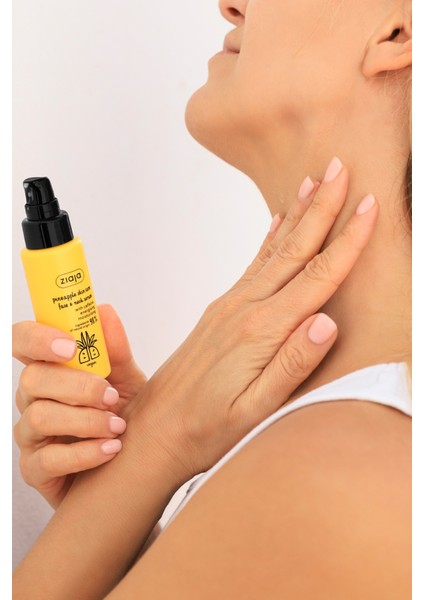 Ananas Özlü Nemlendirici Yüz & Boyun Serumu - Kafein Içerikli 50 ml fiyatları