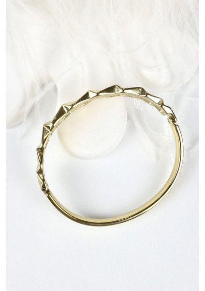 Özel Seri Twist Gold Tasarım Kırışık Asimetrik Kadın Çelik Kelepçe Altın fiyatları