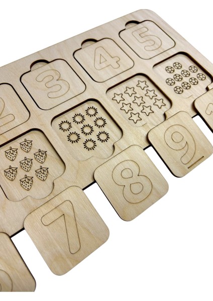 Say ve Bul, Sayı ve Sembol Oyunu, Montessori Matematik Oyunu, 1’den 10’a Kadar